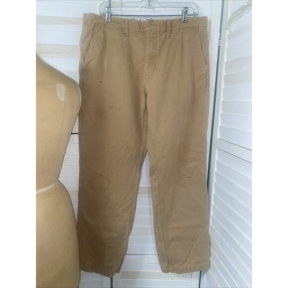 Eddie Bauer Flannel Lined Khaki Pants Men’s 35x32 Classic Fit Legend Wash - Picture 1 of 8